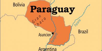 Capitale del Paraguay mappa