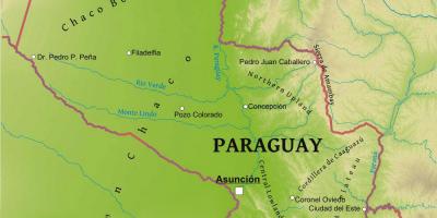 Mappa del Paraguay geografia